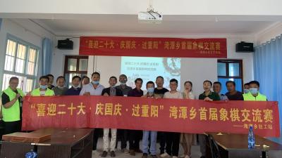 湾潭乡举办“喜迎二十大·庆国庆·过重阳”象棋交流赛