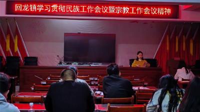 回龙镇学习贯彻民族工作会议暨宗教工作会议精神