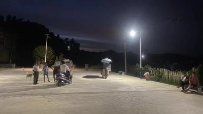 乡贤助力 小路灯照亮出行路