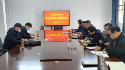 中共沉湖镇教育委员会召开2022年度民主生活会