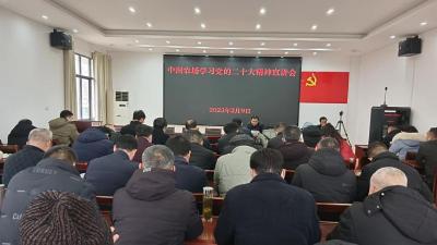 中洲农场组织召开党的二十大精神宣讲会