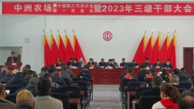 中洲农场召开第十届一次职代会暨2023年全场三级干部大会