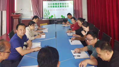 马口镇高湖小学开展教联体集体备课研讨活动