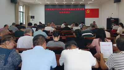 中洲农场召开巩固脱贫攻坚成果能力提升培训会