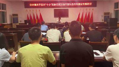 杜绝“十小”现象  严实纪律作风