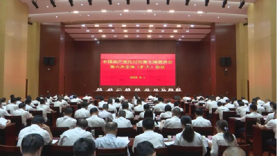 【视频】中共汉川市委七届六次全体（扩大）会议举行