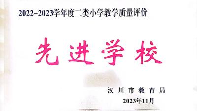 点赞！这所小学获评市级教育质量“先进学校”