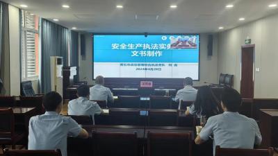 汉川组织收听收看省应急管理厅“执法大讲堂”视频培训会