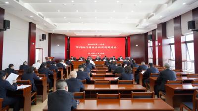 加压奋进 提质增效——汉川法院召开第一季度审判执行质效分析研判促进会