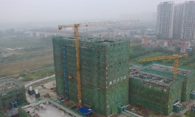 视频 | 湖北汉川：妇幼搬迁项目已完成一期工程主体结构的建设，正在进行内部砌体及外墙粉刷施工