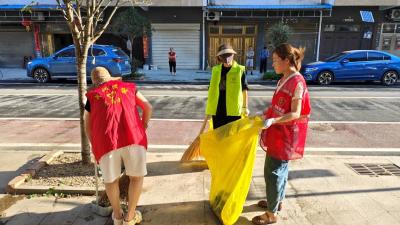 中洲农场税务口社区开展“共建卫生 环境整治”活动