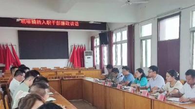 垌塚镇开展新入职干部廉政谈话