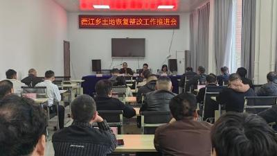 西江乡多措并举全力推进土地恢复整改攻坚行动