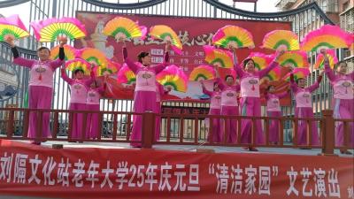 刘家隔镇举办庆元旦“清洁家园”文艺汇演