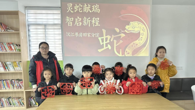 汉江书房田家分馆开展“灵蛇献瑞，智启新程”主题活动