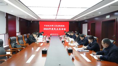 汉川法院召开2024年度民主生活会