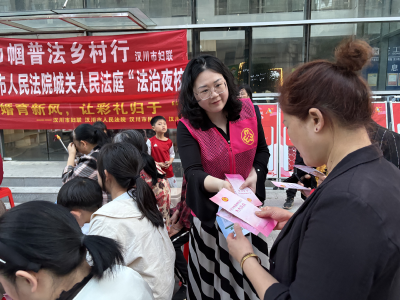 巾帼普法乡村行 以案释法育新风