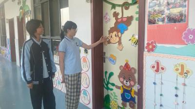 垌塚镇中心幼儿园举办环创大赛