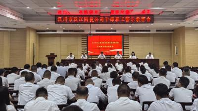 汉川市汉江国投公司召开干部职工警示教育会