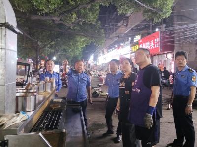 汉川开展夜市烧烤油烟综合整治行动