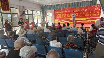 刘家隔镇文艺志愿服务走进福利院