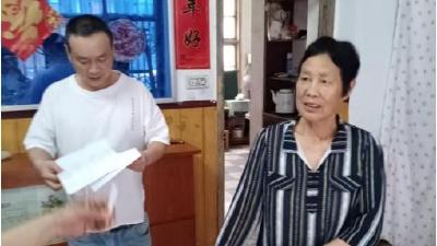 慰问生病老党员 真情关爱暖人心
