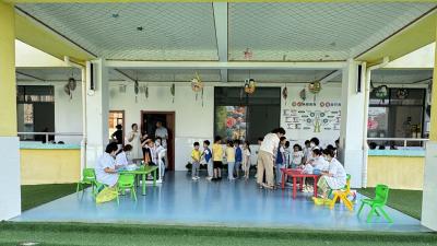 中洲农场卫生院开展幼儿体检活动