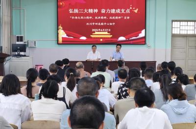 汉川市回龙镇教育系统开展“弘扬三大精神 奋力建成支点”宣讲活动
