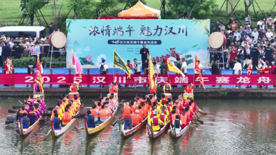【视频】2025汉川端午龙舟赛激情上演
