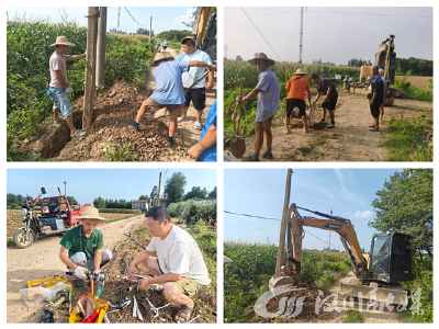 巧筑提水线 润田千亩间  汈东街道新乐村破解灌溉难题