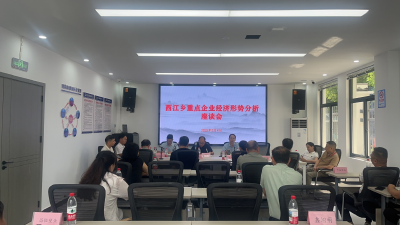 西江乡组织召开辖区重点企业经济形势分析座谈会