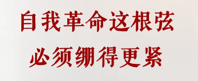 学习手记｜自我革命这根弦必须绷得更紧