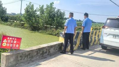 里潭乡派出所全力开展暑期防溺水巡查工作