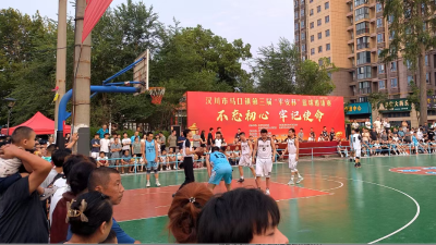 场上挥汗激战，场下政策“开讲”——马口镇“平安杯”篮球赛火热进行