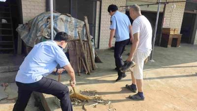 干群同心靓环境 整洁有序迎双节
