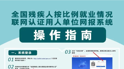 @用人单位2025年残疾人按比例就业情况联网认证小贴士，请注意查收！