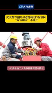 视频｜【庆双节 焕新貌】武汉都市圈环线孝感南段3标项目“双节期间”不停工