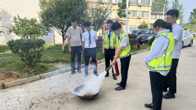 汉川市中洲收费站开展消防应急演练