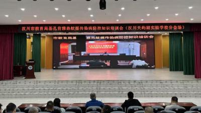 汉川天屿湖实验学校筑牢“基孔肯雅热”防线