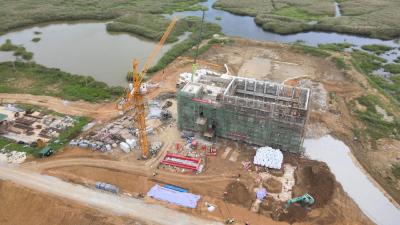 【视频】国庆坚守不停工 垌塚老观湖泵站建设按下“快进键”