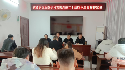 湾潭乡卫生院召开学习贯彻党的二十届四中全会精神宣讲会