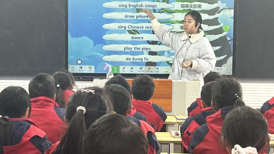 韩集乡宗申明声小学开展青年教师教学比武活动