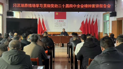 汉川市汈汊湖养殖场开展学习贯彻党的二十届四中全会精神宣讲