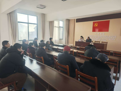 脉旺镇各村党支部扎实开展一月份支部主题党日活动