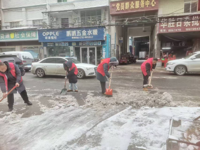 干群同心保畅通 分水镇全力开展除雪清路行动
