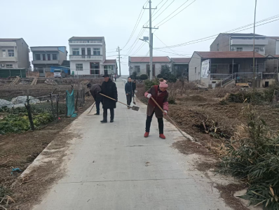 麻河镇顺河村开展环境卫生整治行动扮靓家园迎新春​