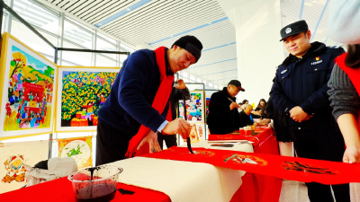 【视频】春运首日 “文化大集”开进汉川北站  