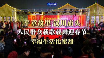 视频 | 【新春走基层】平章故里 汉川庙头  人民群众载歌载舞迎春节 幸福生活比蜜甜