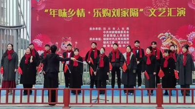 刘家隔镇新春招聘会让返乡人员就业采购两不误