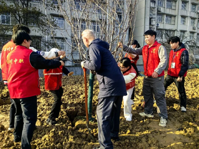 汉川市青年志愿者开展2026年义务植树活动